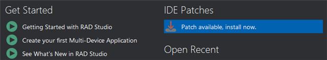 RAD Studio 10.4 Patch 1: Missing Files and C++ Debugging – and a new way to install patches!