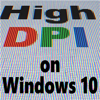 High DPI on Windows 10