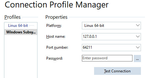 Connection Profile Manager 