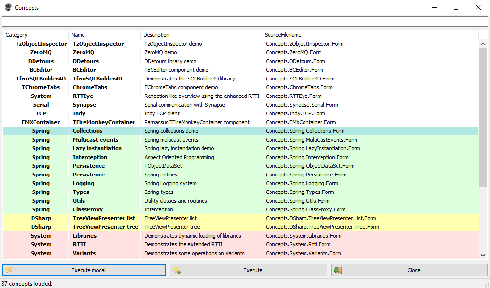 Massive Collection Of Design Patterns, Frameworks, Components, And Language Features For Delphi