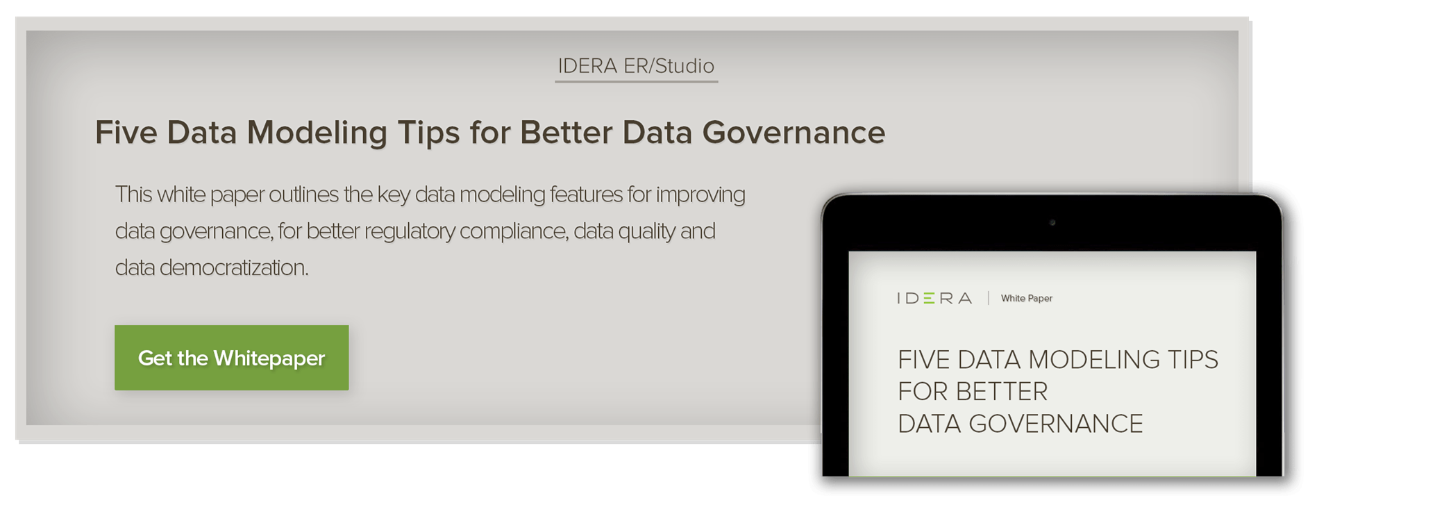 White Paper: Five Data Modeling Tips for Better Data Governance