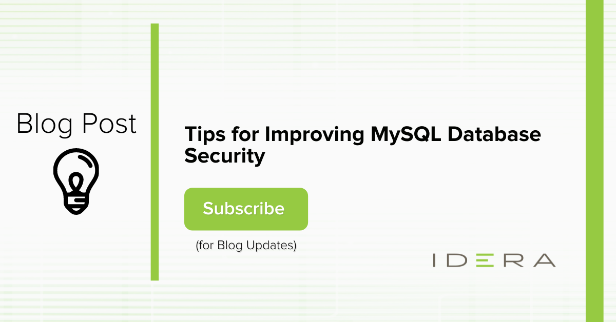 MySQL Database Security