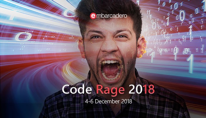 CodeRage 2018 coming December 4 - 6th, 2018