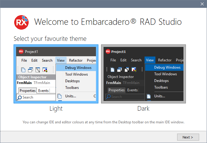 New in 10.2.2: Dark IDE Theme!