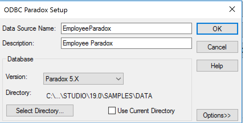 ODBC_Paradox_Setup