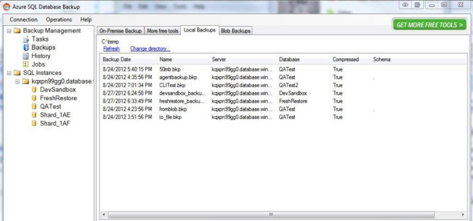 Backup and Restore of Windows Azure SQL Databases