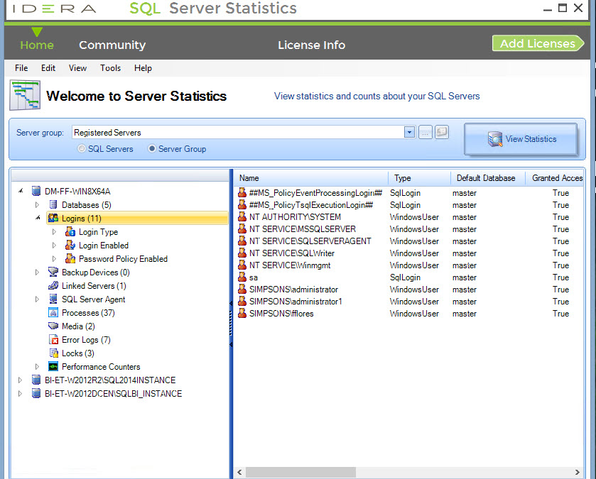 How to monitor the health of SQL Server database instances
