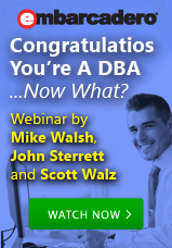 Congratulations You're a DBA webinar on demand