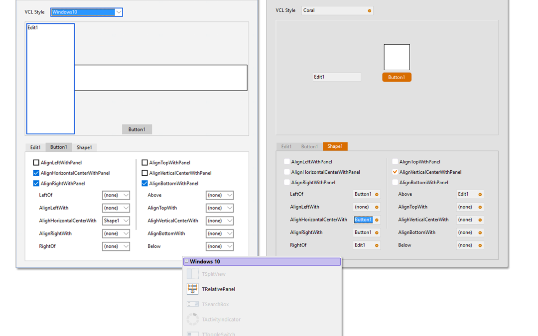 Getting Started with the new Windows 10 VCL UI Controls in RAD Studio 10 Seattle