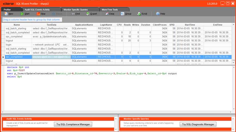 XEvent Profiler Events