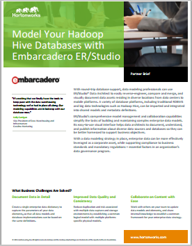 Hadoop ER/Studio Solutions Brief