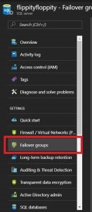 Creating and Using Failover Groups in Azure DBaaS – Part 1