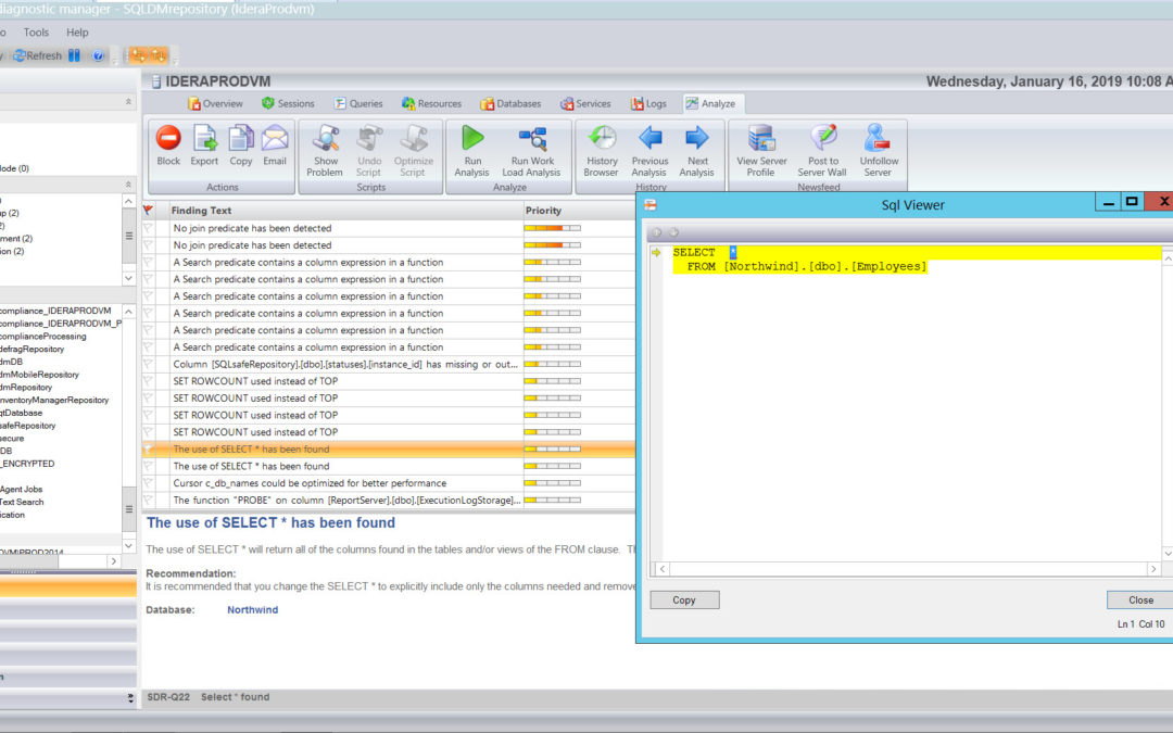 How to run prescriptive analysis, monitor server-level waits, and monitor queries with SQL Diagnostic Manager for SQL Server.