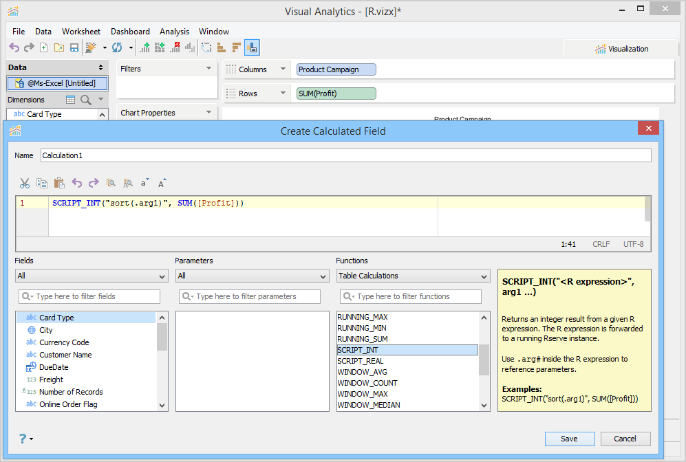 Perform statistical analysis with the R integration of Aqua Data Studio.