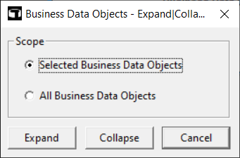 Business Data Objects - Expand | Collapse